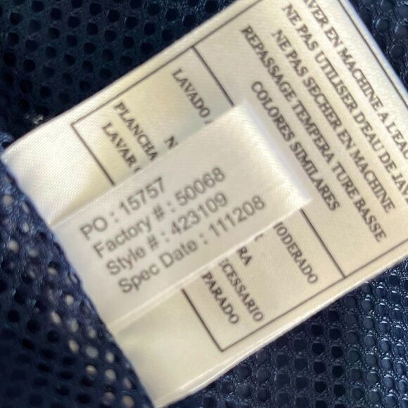 Washington Nationals Lightweight Full Zip Jacket Women’s Large Navy Blue - Picture 12 of 16